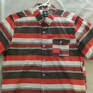Volcom short sleeved button down